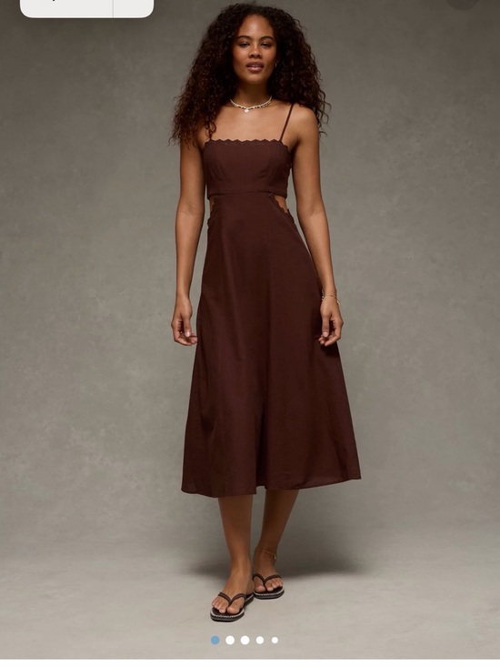 American Eagle Outfitters Dresses & Skirts - Babydoll Square Neck Cutout Midi Dress